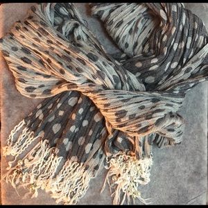 Beautiful, reversible, boho-mod scarf/wrap